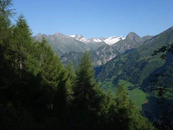 von Losach Aufstieg Richtung Wetterkreuz Blick Richtung Simonyspitzen