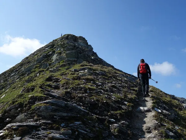 die letzten Meter zum Gipfel Berger Kogel