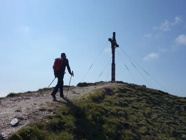 Ankunft am Gipfel Berger Kogel