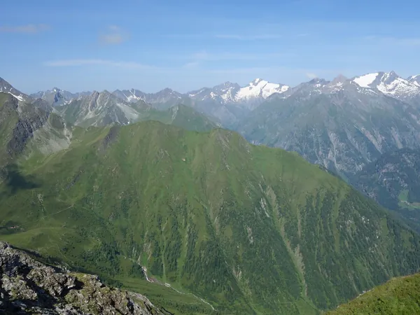 Blick vom Gipfel Berger Kogel Richtung Westen