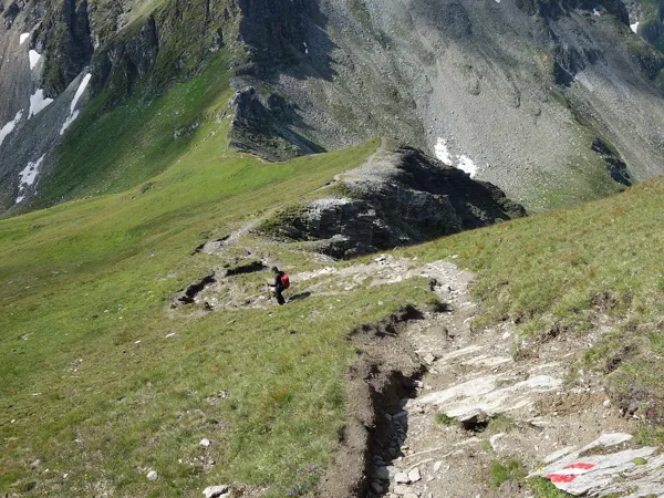 Abstieg vom Gipfel Berger Kogel Richtung Bergerseehütte