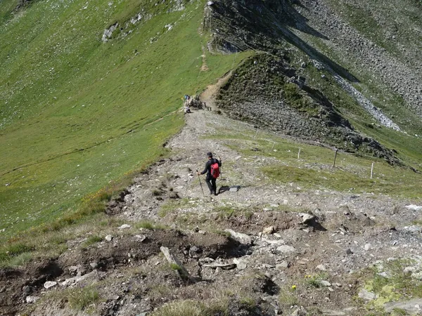 Abstieg vom Gipfel Berger Kogel Richtung Bergerseehütte