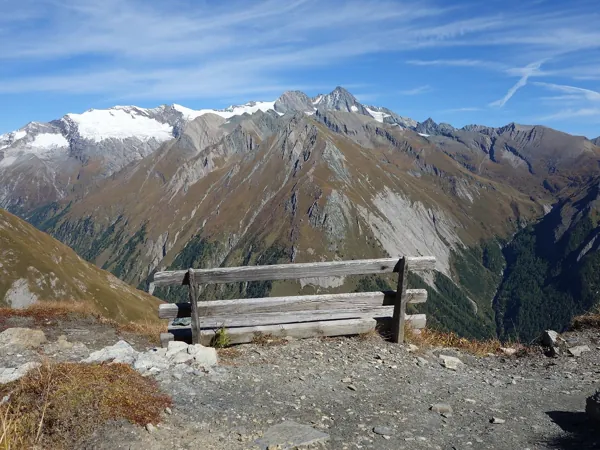 vom Hohes Tor Aufstieg zur Blauspitze hinten der Großglockner