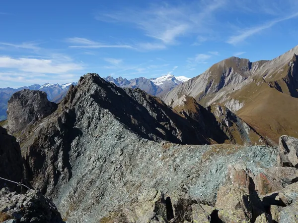 Blick vom Gipfel Blauspitze Richtung NW hinten der Großvenediger