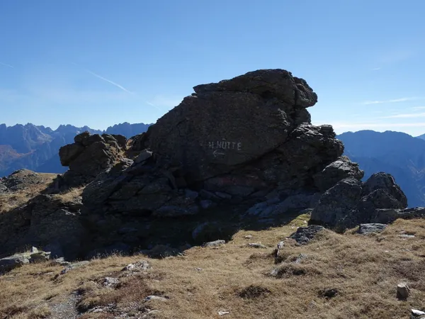 Aufstieg zum Gipfel Böses Weibele beim Rastl