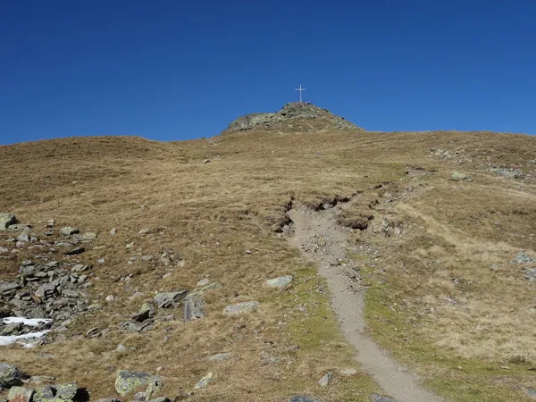 die letzten Meter zum Gipfel Böeses Weibele