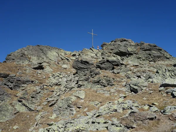 die letzten Meter zum Gipfel Böeses Weibele