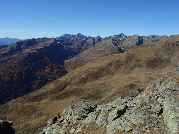 Blick vom Gipfel Böses Weibele Richtung Westen