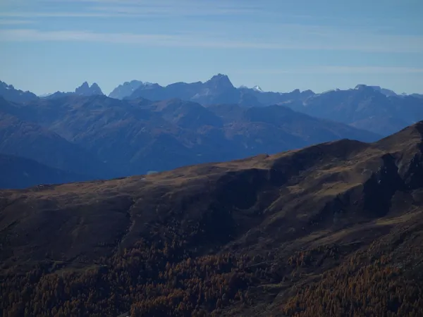 Blick vom Gipfel Böses Weibele Richtung SW Mitte die Dreischusterspitze