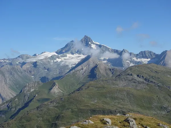 vom Peischlachtörl Aufstieg zum Gipfel Böses Weibl Blick Richtung Gorßglockner