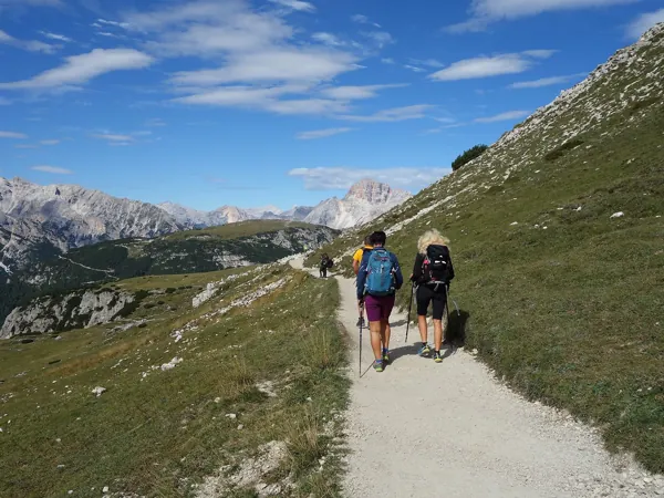 Marsch Richtung Forcella Col di Mezzo
