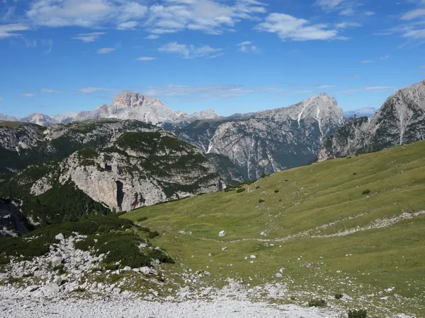 bei Forcella Col di Mezzo Blick Richtung NW