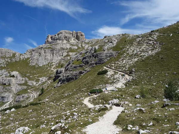 von der Langalmhütte Marsch Richtung Drei Zinnen Hütte