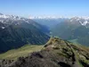 Blick vom Gipfel Figerhorn Richtung SSW unten Kalsertal