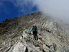 von Lienzer Hütte Aufstieg Richtung Gipfel Glödis über Klettersteig