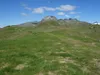 von der Bergstation Faschingalm zur Bergstation Steinermandl hinten Mitte die Schleinitz
