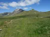 von der Bergstation Steinermandl zum Goiselemandl links im Bild rechts die Schleinitz