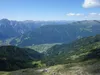 Blick vom Gipfel Goiselemandl Richtung SW vorne Hochstein ganz hinten die Sextner Dolomiten