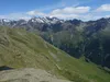 Blick vom Gipfel Goiselemandl Richtung NNO hinten Mitte das Petzeck