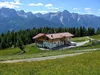 Abstieg Richtung Parkplatz Faschingalm bei der Meckis Dolomiten Panoramastubn
