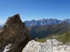 vom Filmoorsattel Richtung Gipfel Große Kinigat Blick Richtung Sextener Dolomiten