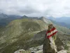Abstieg vom Sadnig Richtung Sadnigscharte vorne Mitte Mulleter Sadnig