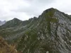 Blick von der Zoppspitze auf den weiteren Tourenverlauf li der Magernigspitz re der Hirtenkopf