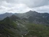 Blick vom Gipfel Magernigspitz Richtung Süden hinten der rechts Sadnig