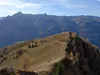 Aufstieg von der Wodenalm zum Hintereggkogel Blick zurück zum Planlissbichl