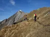 Aufstieg von der Wodenalm zum Hintereggkogel links hinten der Ochsenbug