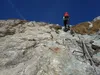 Felswand hoch zum Gipfel Hintereggkogel
