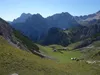von der Hochalmhütte Aufstieg zum Maurerkopf Blick Richtung SO