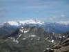 Abstieg vom Gipfel Hochgrabe Richtung Schrentebachboden Zoom auf Großglockner