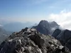 Blick vom Gipfel Hohe Warte Richtung Osten hinten die Kellerspitze