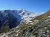 Blick vom Heimkehrerkreuz Richtung SO hinten der Hochgruben re die Sillianer Hütte