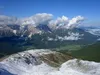 Blick vom Gipfel Hornischegg Richtung SW hinten Sextner Dolomiten