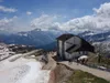 Blick von der Lagazuoihütte Richtung Osten rechts die Bergstation Lagazuoibahn