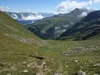 vom Gipfel Langschneid Abstieg zur Bruggeralm