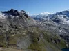 Blick vom Gipfel Messelingkogel Richtung Osten links die Bärenköpfe