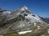 vom Messelingkogel Abstieg zur St Pöltner Hütte am Weinbichl Bildmitte der Taürnkogel