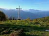 von der Ochsnerhütte Aufstieg Richtung Seidernitztörl beim Wetterkreuz Blick Richtung SW