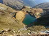 vom Seidernitztörl Aufstieg Richtung Dachskofel Blick auf den Seidernitzsee