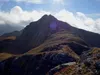 vom Dachskofel Aufstieg Richtung Mokarspitze hinten Bildmitte