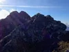 vom Dachskofel Aufstieg Richtung Mokarspitze links im Bild