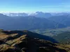 Blick vom Gipfel Mokarspitze Richtung SSW hinte die Karnischen Alpen Bildmitte die Hohe Warte
