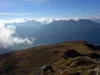 Blick vom Gipfel Mokarspitze Richtung SSO rechts der Jauken links der Reißkofel