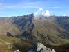 Blick vom Gipfel Mokarspitze Richtung Norden Bildmitte das Hochkreuz