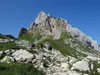 vom Hochalpljoch Richtung Passo del Castello hinten der Monte Peralba