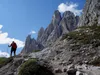 von der Talschlusshütte Richtung Zsigmondy-Hütte hinten re Zwölferkofel