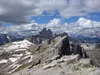 Blick vom Gipfel Oberbachernspitze Richtung SW Mitte Drei Zinnen